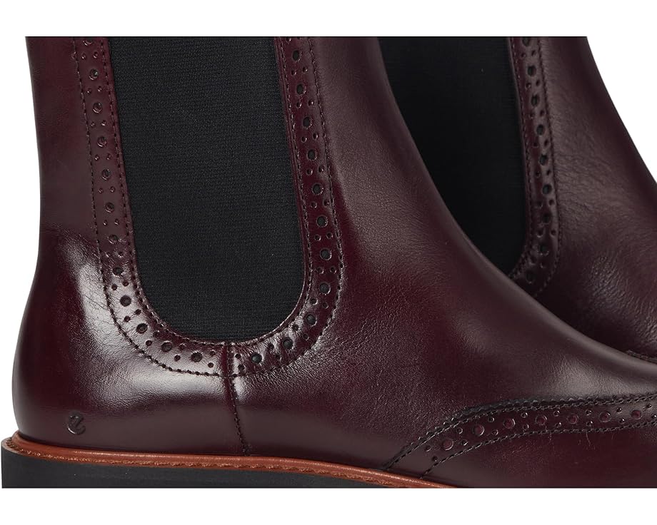ECCO Metropole Oslo Chelsea Wingtip ботинки с декоративными перфорациями