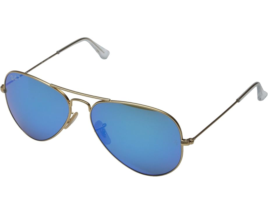 Ray-Ban RB3025 Aviator с зеркальными линзами Gold/Blue