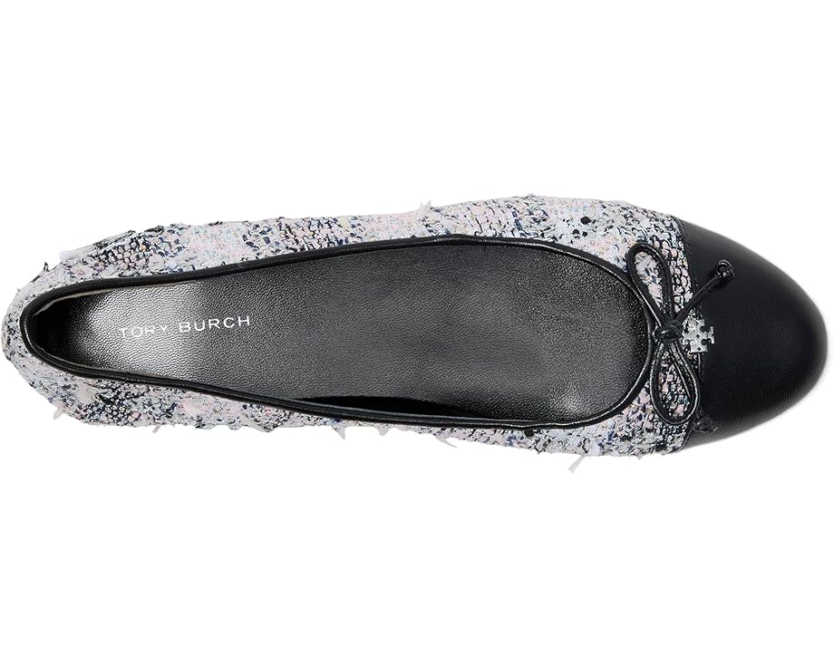 Балетки Tory Burch Cap Toe с бантом и контрастным мыском