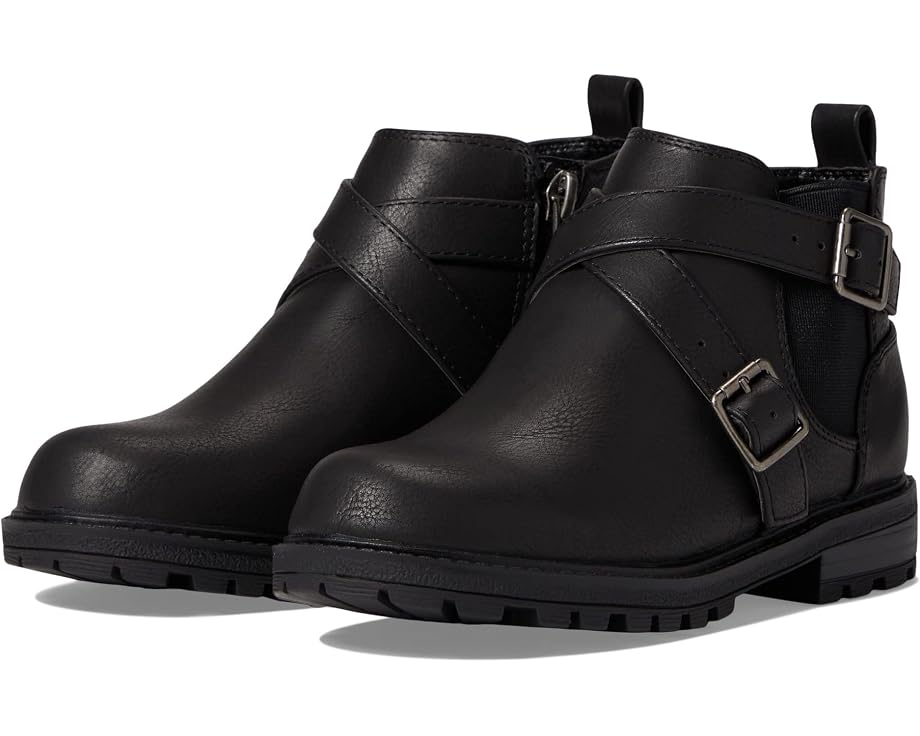 Детские ботинки Kylee от Nina Kids с квадратным носком Black Tumbled