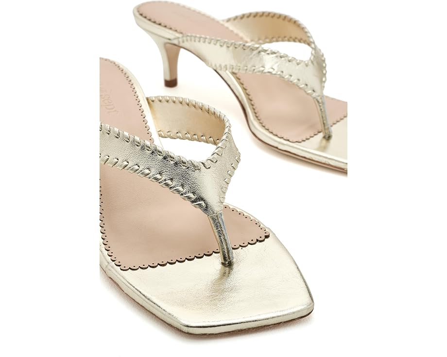 Босоножки Frankie Metallic на каблуке-рюмочке Cinq à Sept