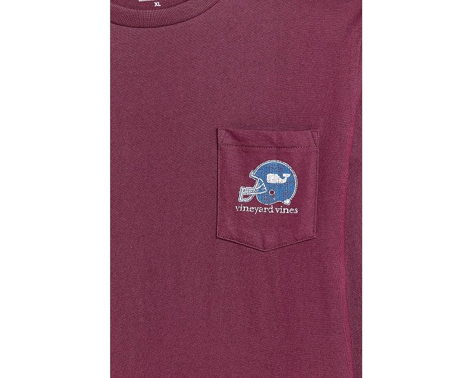 Детская футболка Vineyard Vines Sticker Football Helmet с длинным рукавом