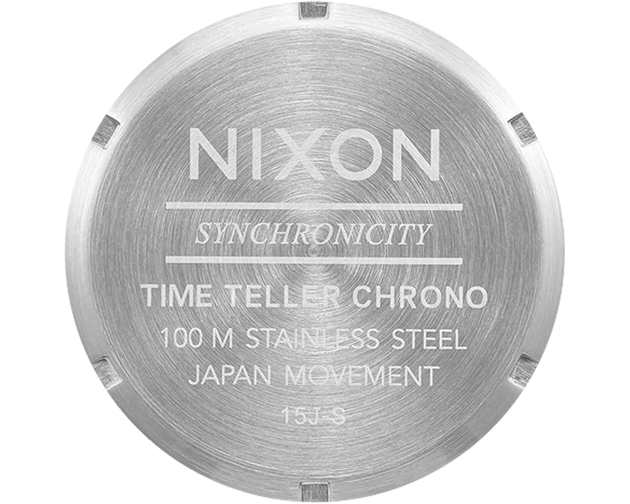 Nixon Time Teller Chrono хронограф с японским кварцем и браслетом из стали