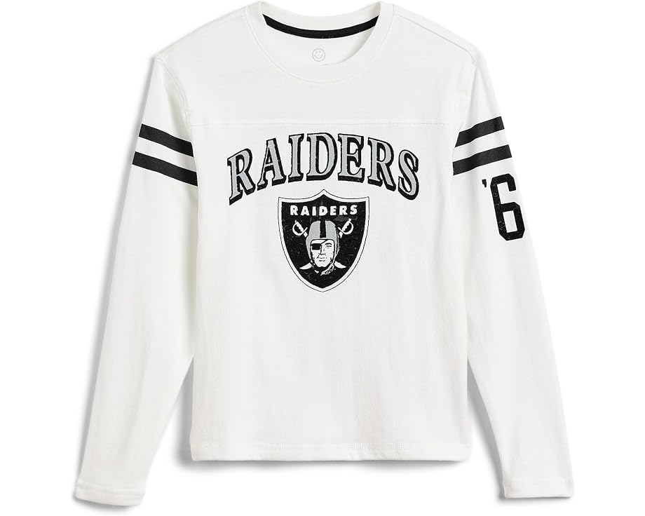 Футболка NFL Las Vegas Raiders с полосатым воротом (Little Kid/Big Kid)