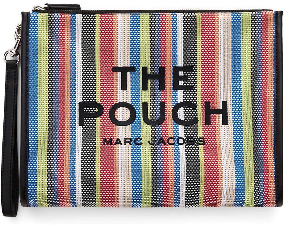 Большая сумка-пудреница The Stripe Mesh с полосатым принтом от Marc Jacobs