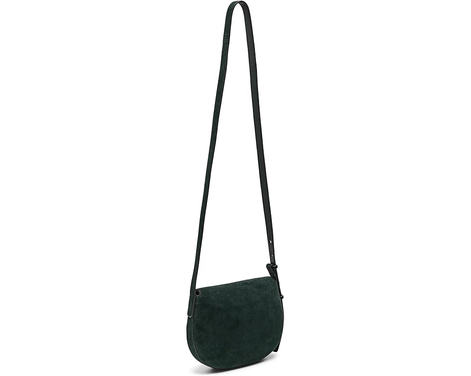 Маленькая сумочка Madewell Suede Sm Dakota Saddle Crossbody из мягкой замши с регулируемым ремнем
