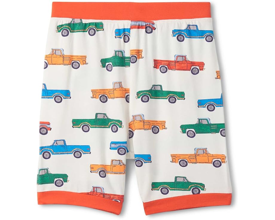 Детская пижама Hatley Trucks с короткими шортами из бамбука