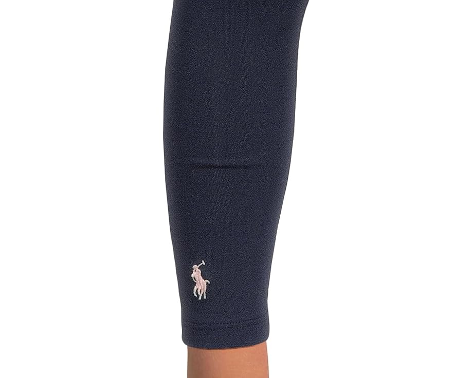 Polo Ralph Lauren Kids Леггинсы из стрейч-хлопка для малышей с вышитым пони