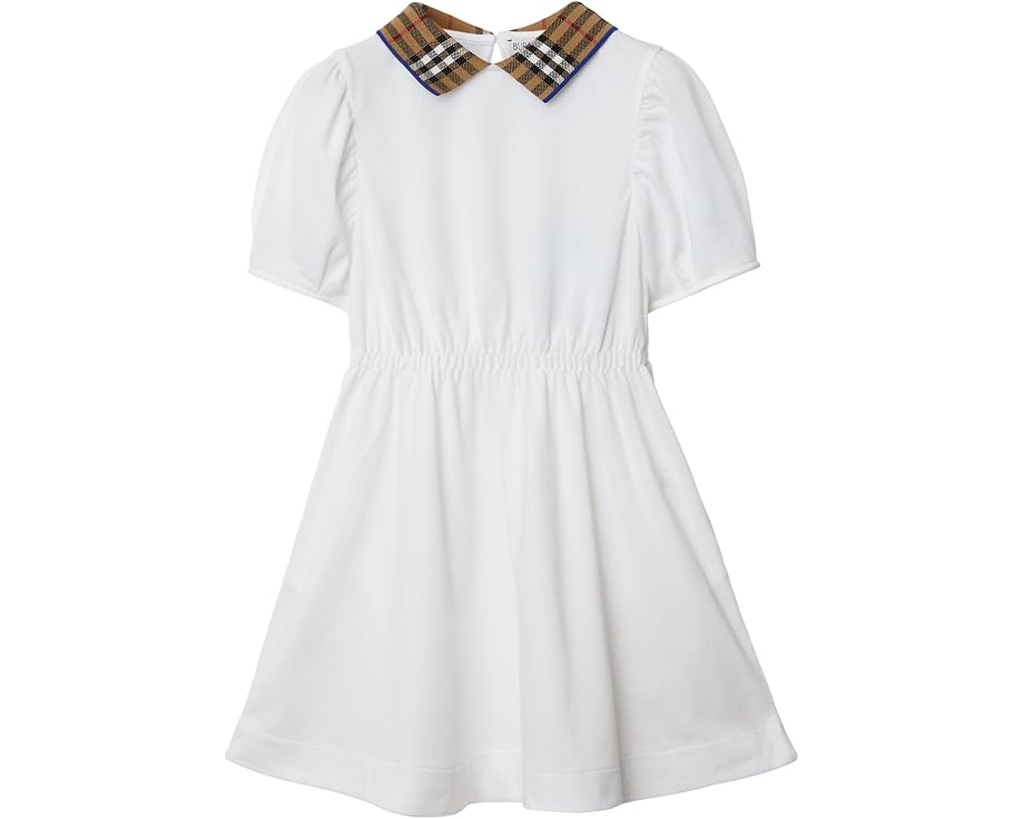 Платье Burberry Kids Alesea в клетку с оборками