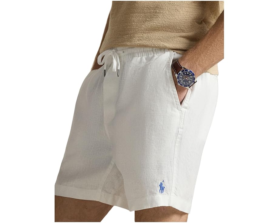Шорты Polo Prepster из льна с длиной 15 см Polo Ralph Lauren