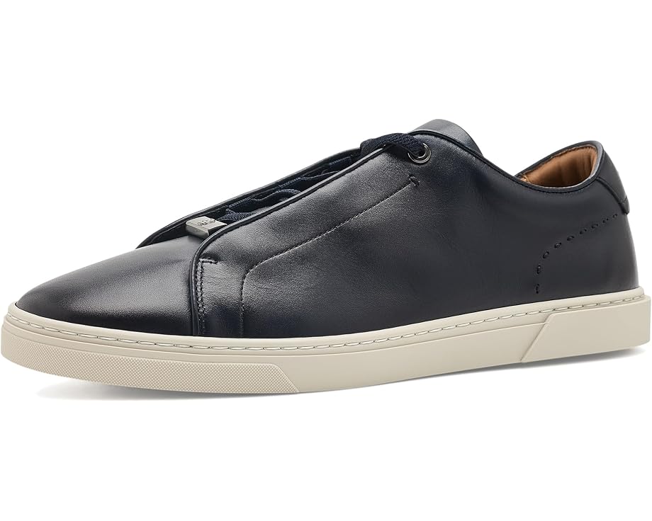 Кеды BOSS Gary Leather Sneakers кожаные с темно-синим верхом