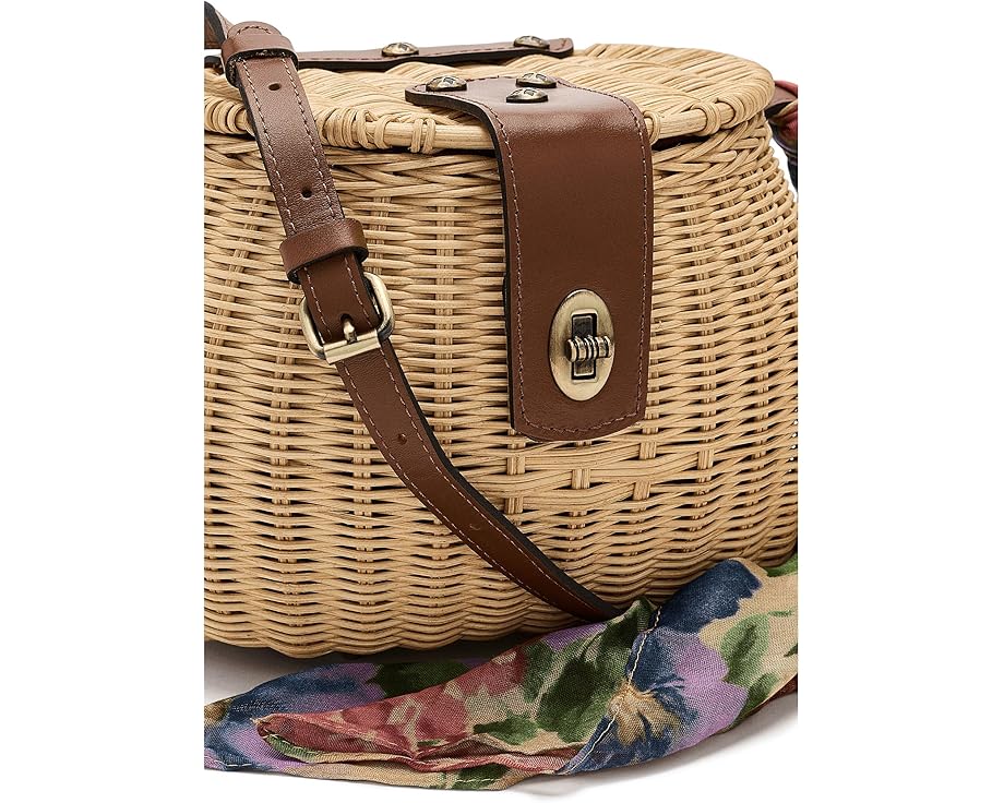 Корзина Patricia Nash Duronia Basket с шарфом Французские гортензии