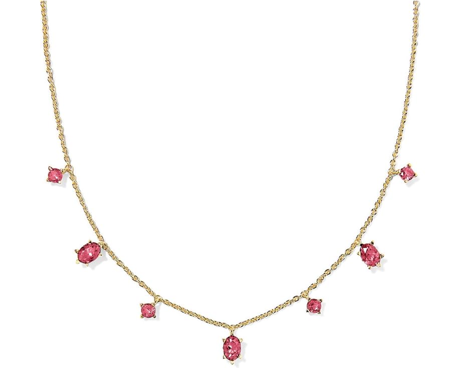 Колье Kendra Scott Cailin с нежным рядом кристаллов и застежкой-лобстер