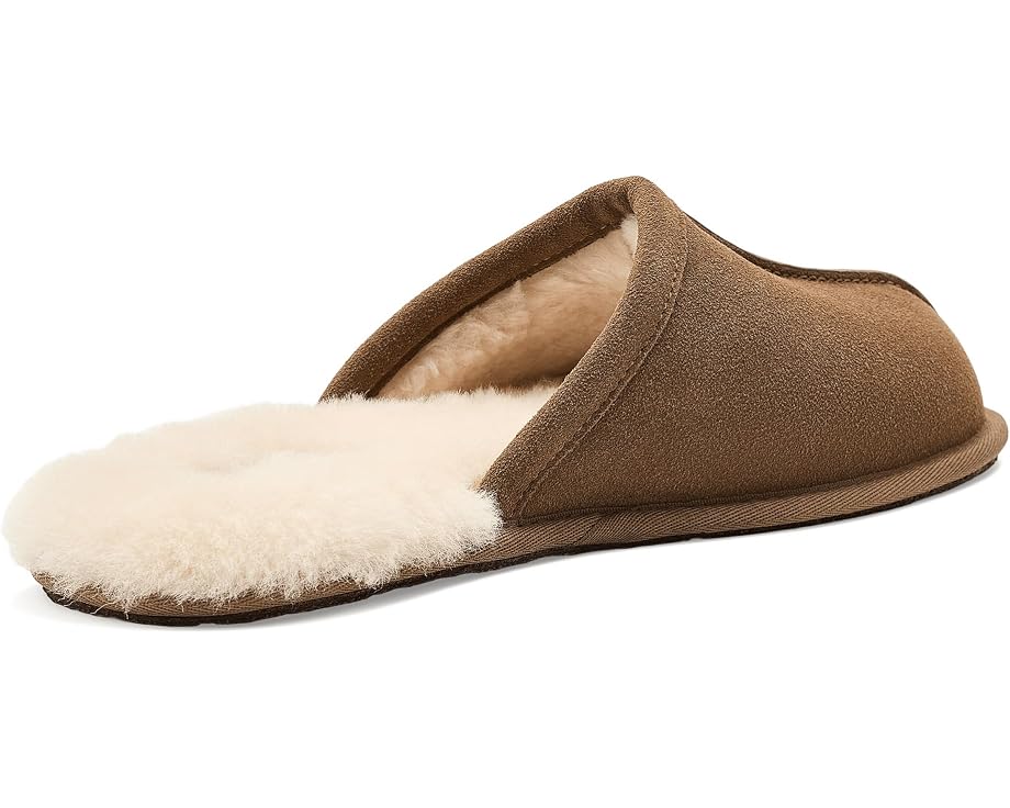 Тапочки UGG Scuff с овчинной подкладкой и гладкой кожей