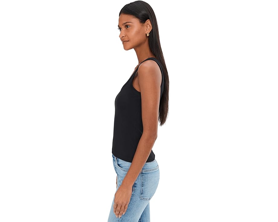 Топ Madewell (Re)Generative Cotton с рибленой фактурой и округлым вырезом
