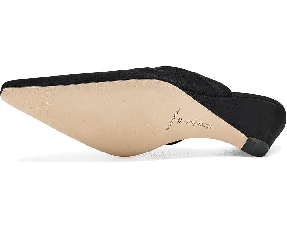 Cinq à Sept Sonia Curved Wedge Mules замшевые мюли на изогнутом каблуке