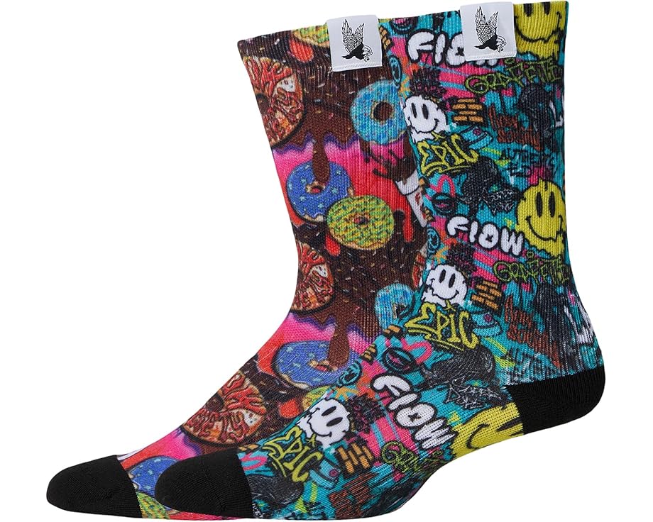 Набор носков FLOW SOCIETY Graffiti Lacrosse и Donut Flow из 2 пар