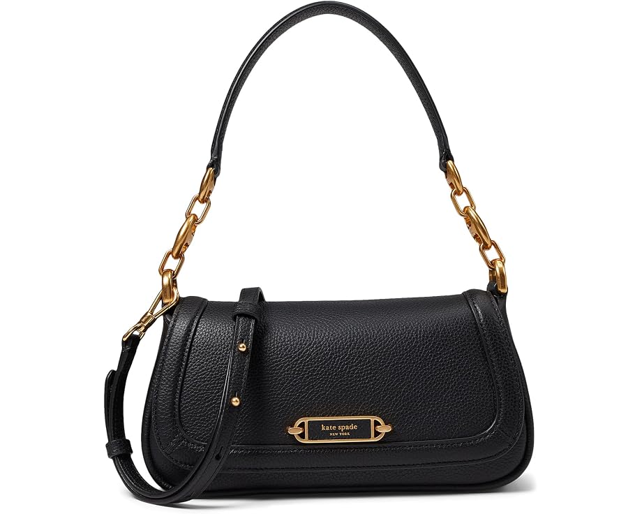 Gramercy Pebbled Leather Small Flap Shoulder Bag