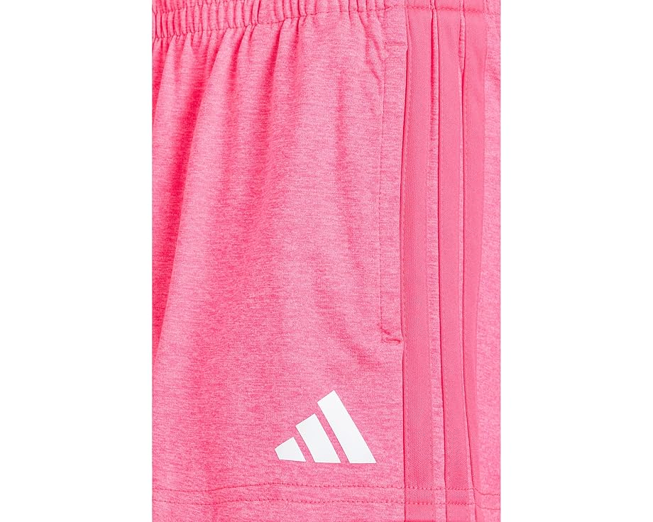 Шорты adidas Kids из меланжевого джерси с карманами и регулируемым поясом