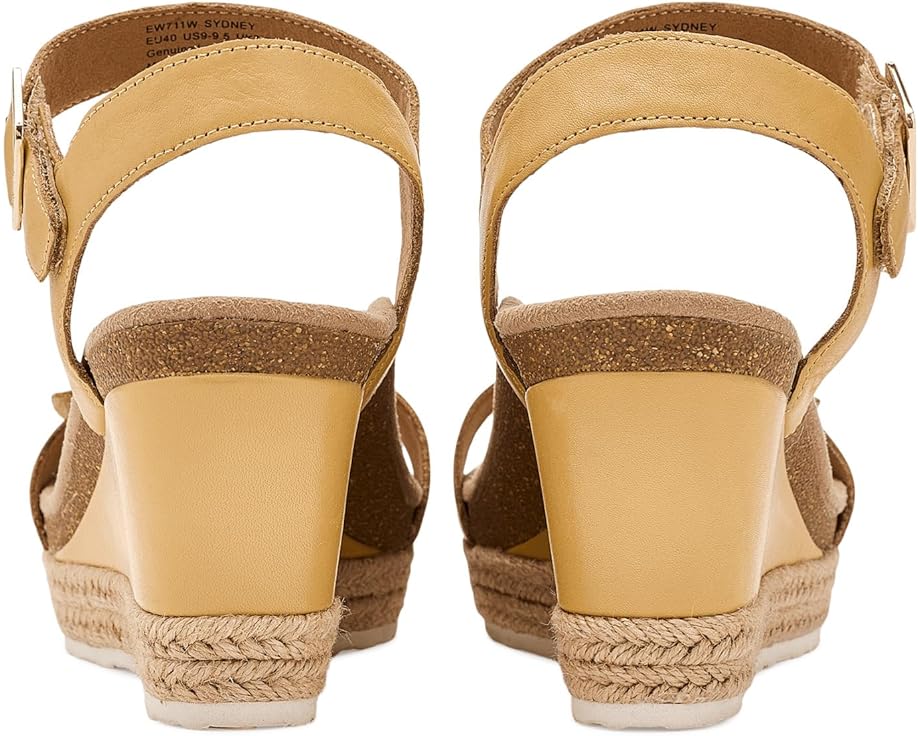Босоножки Sydney Adjustable Wedge Aetrex на танкетке с кожаным верхом