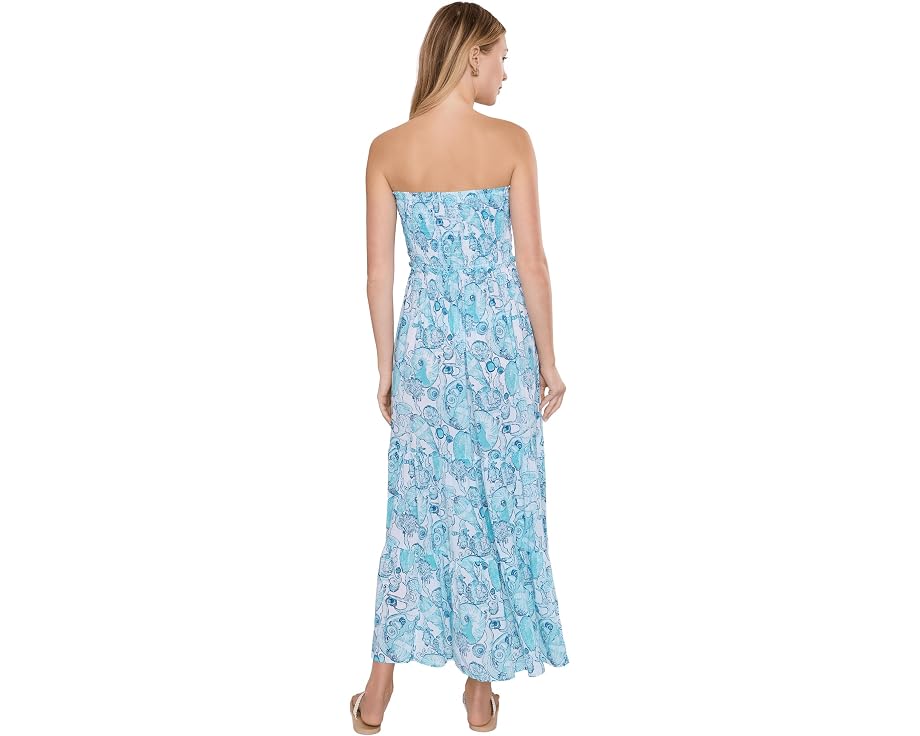 Кардиган-накидка макси Lilly Pulitzer Anali с верхом на резинке и ярусами