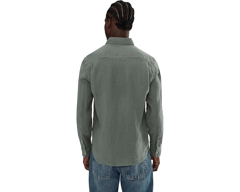 Рубашка Faherty Laguna Linen Shirt из европейского льна с длинными рукавами