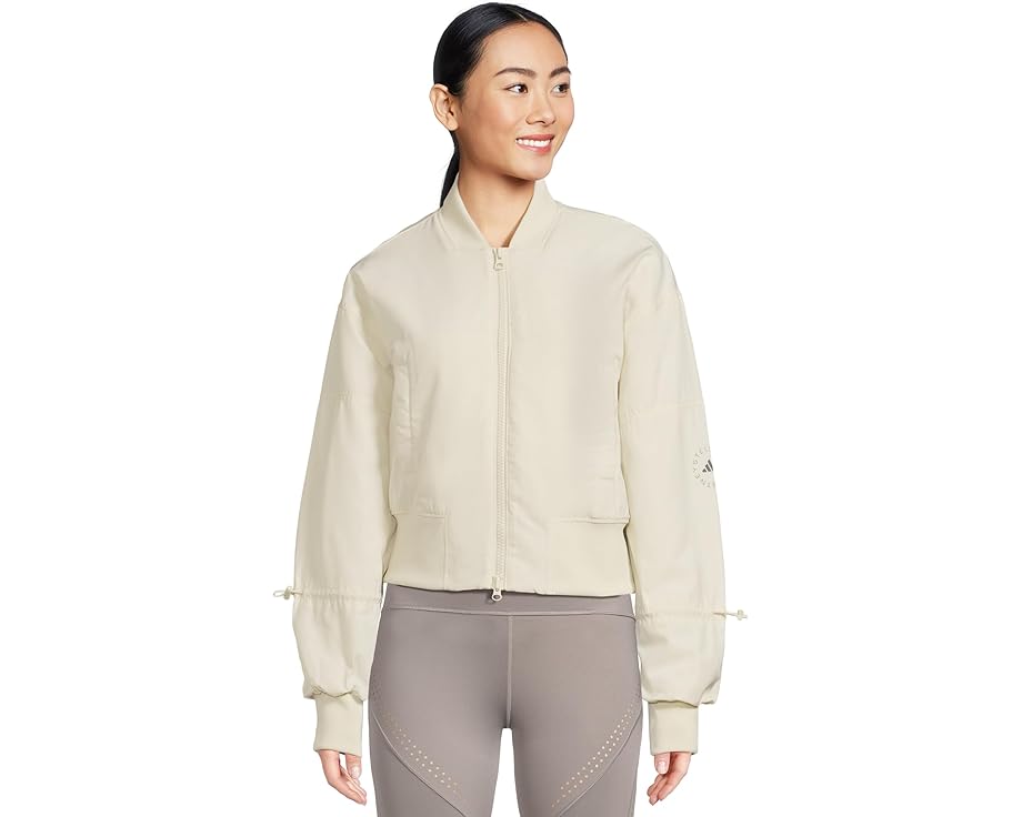Короткая тканая куртка-бомбер adidas by Stella McCartney из переработанных материалов