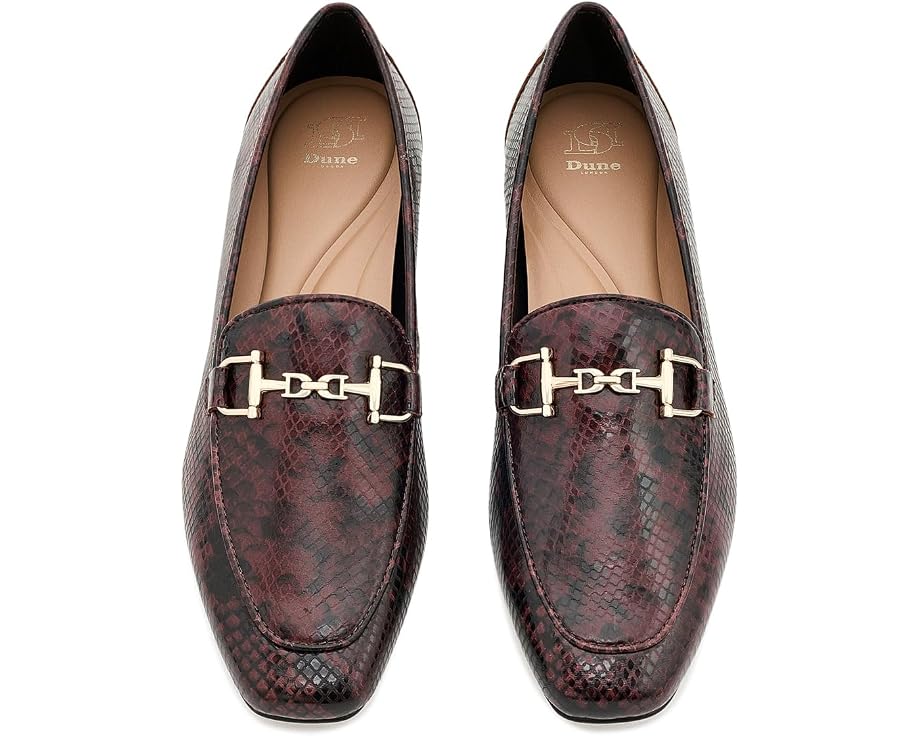 Dune London Grained лоферы без задника из замши