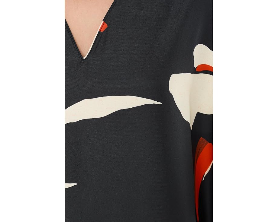 Natori Кафтан Kami Caftan с принтом черный