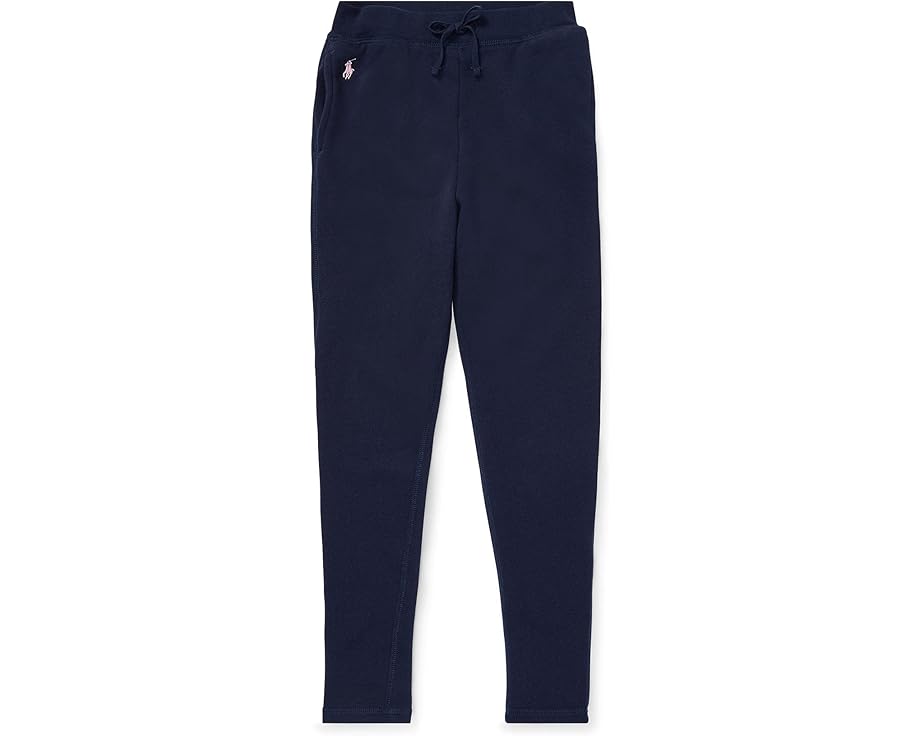 Леггинсы Polo Ralph Lauren Kids из френч терри для старших детей с прорезными карманами