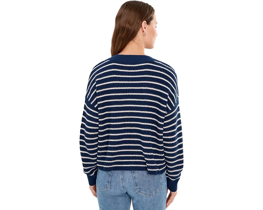 Eberjey кардиган Coastal Cotton Cardi из хлопка с отделкой в полоску