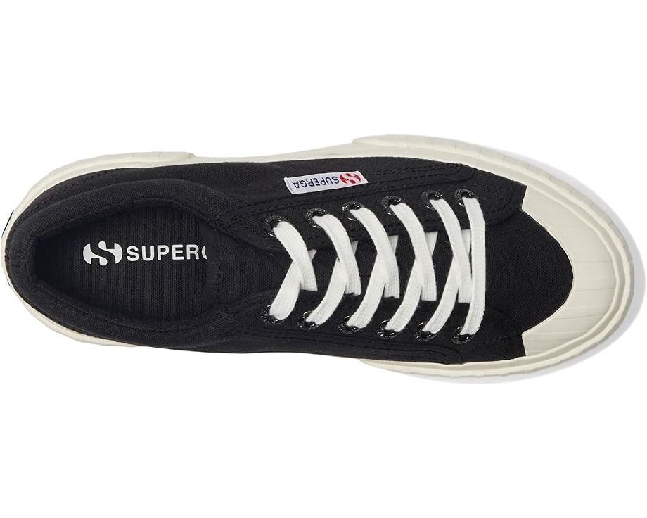 Кроссовки Superga 2631 Stripe Platform на массивной подошве с резиновым носком