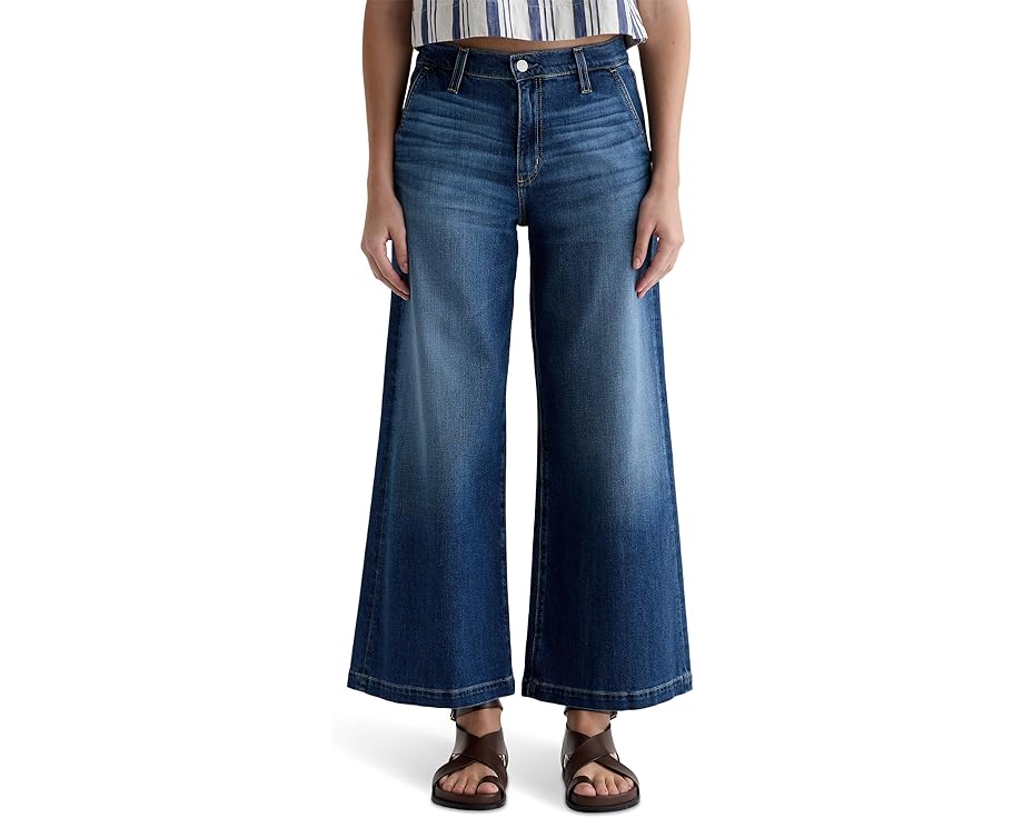 Джинсы AG Jeans Stella с заниженной талией и палаццо в оттенке индиго