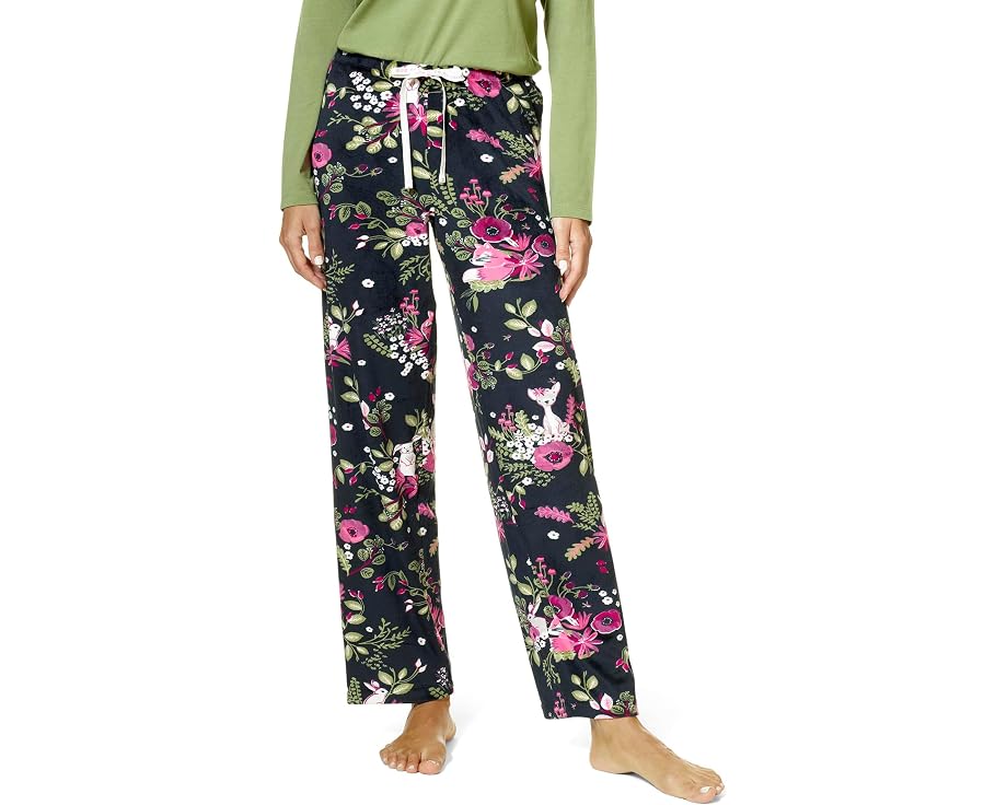 Пижамные брюки HUE Critter Floral Modern Classic с цветочным принтом