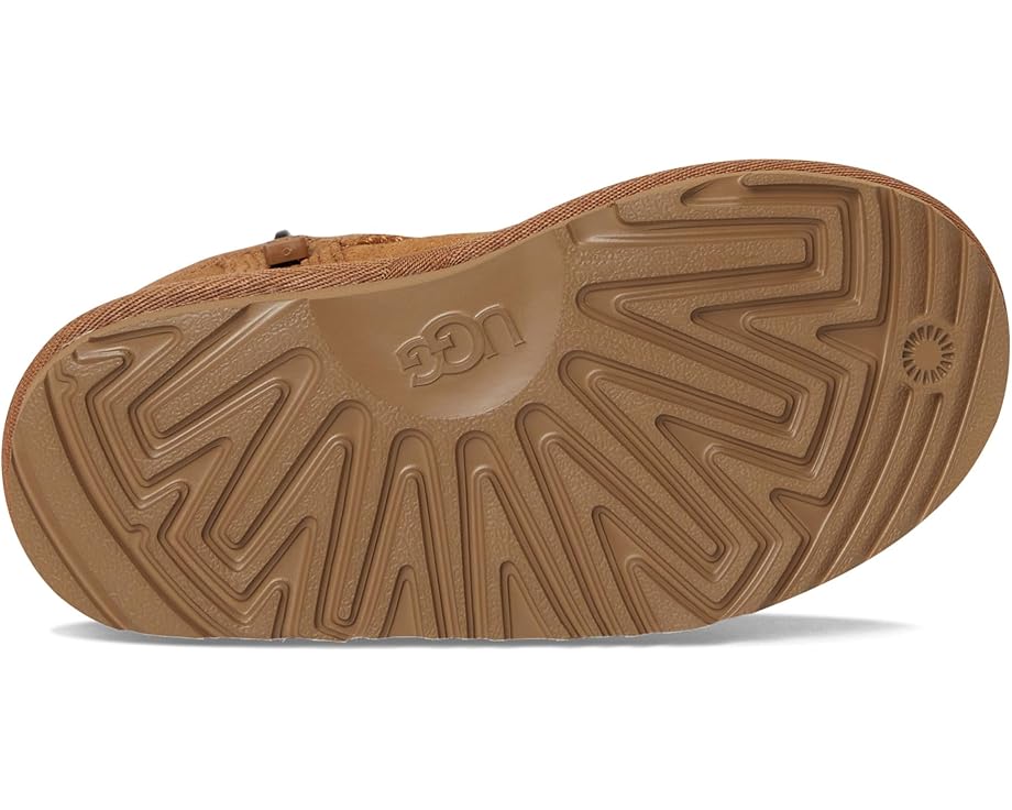 Детские тапочки UGG Kids Classic Ultra Mini Dazzle с замшевым верхом и подкладкой из переработанной шерсти