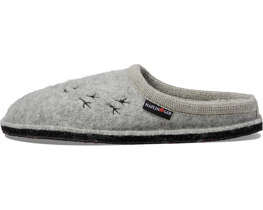 Тапочки Haflinger Songbird из вареной шерсти с противоскользящей подошвой