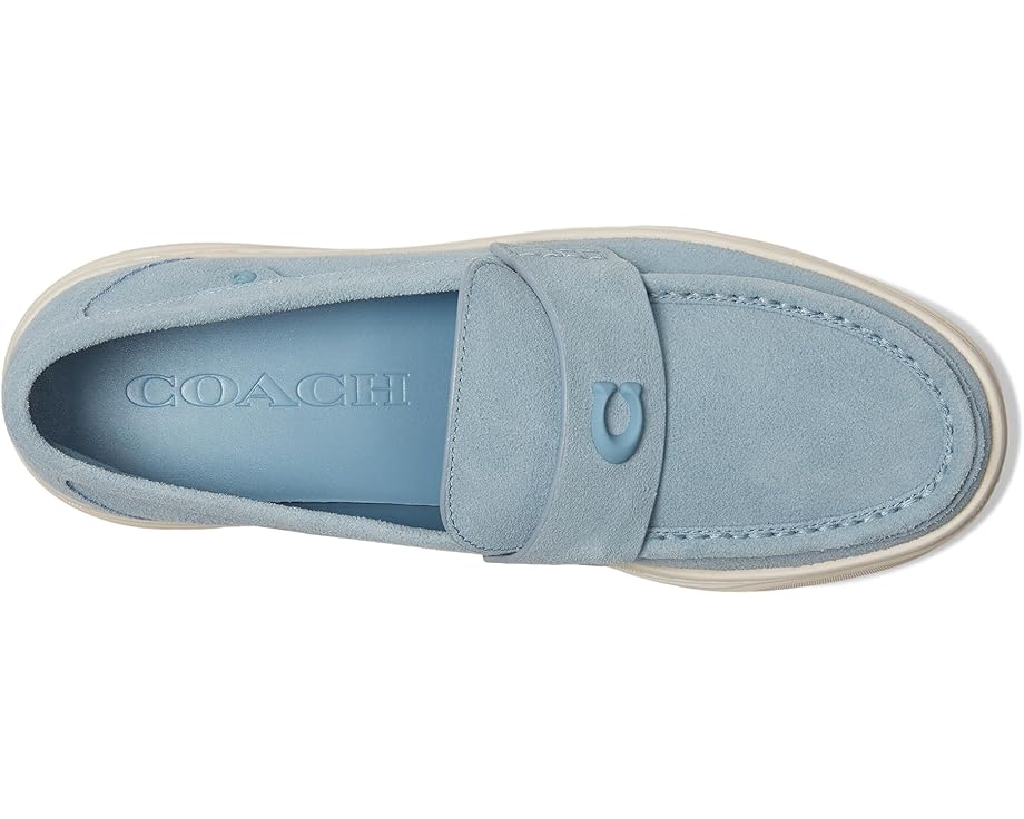 Лоферы COACH Hybrid с верхом из замши и фирменным тисненым узором
