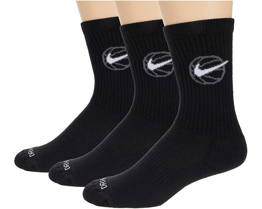 Набор Nike Crew Everyday Bball из 3 пар носков гольф с технологией Dri-FIT