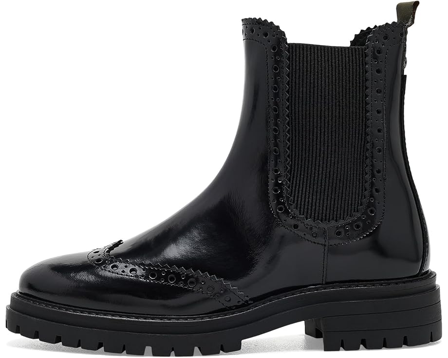 Barbour Fawne Chelsea черные кожаные ботинки