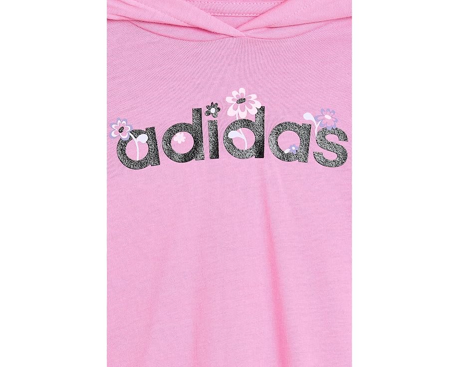Толстовка с капюшоном и леггинсы Adidas с цветочным принтом для малышей