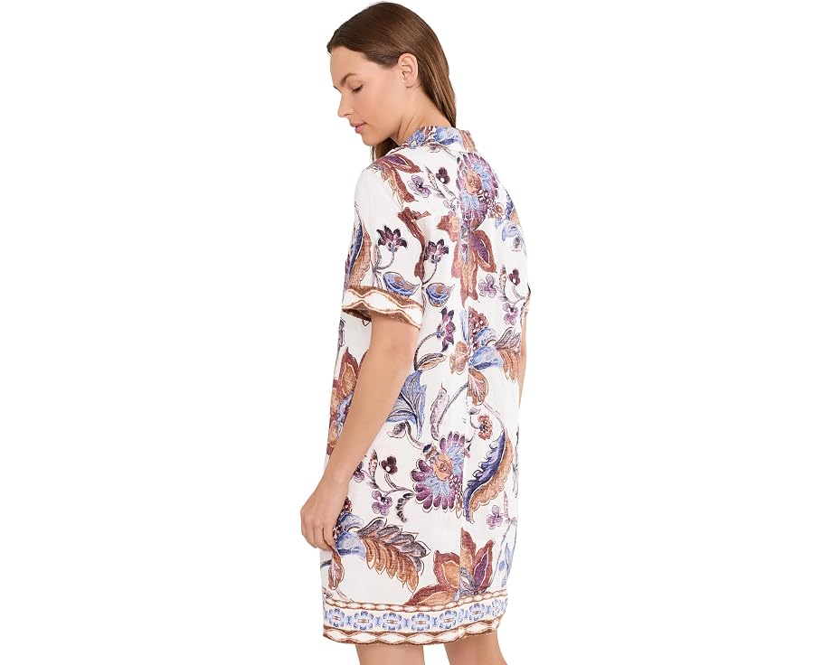 Платье Mesa Shores Short Sleeve Shift Dress от Tommy Bahama с ярким цветочным принтом