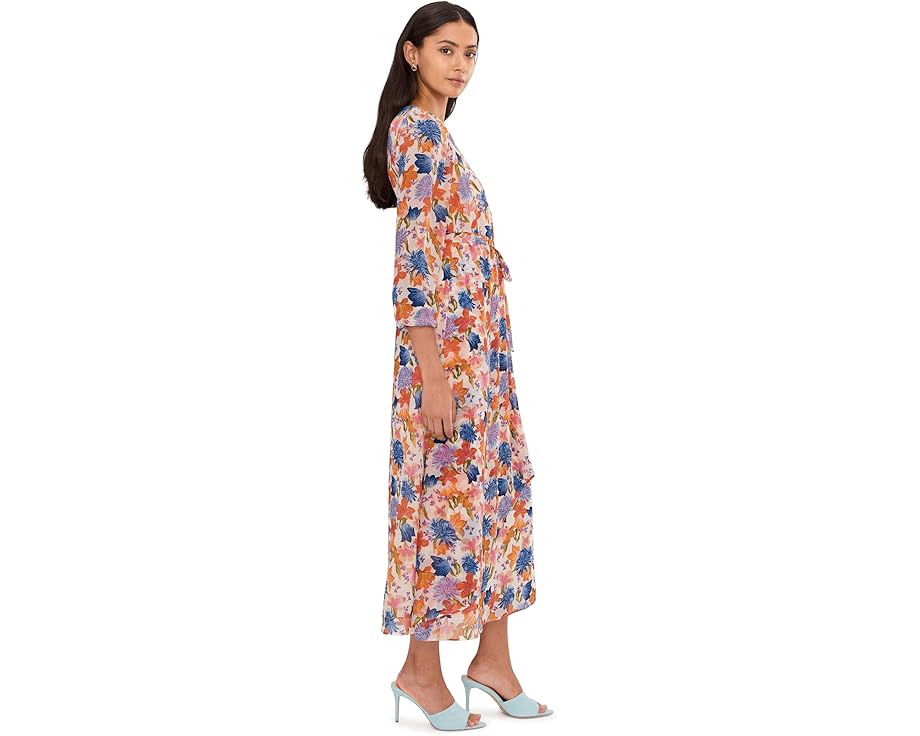 Платье-макси Vince Camuto с запахом и объемными рукавами
