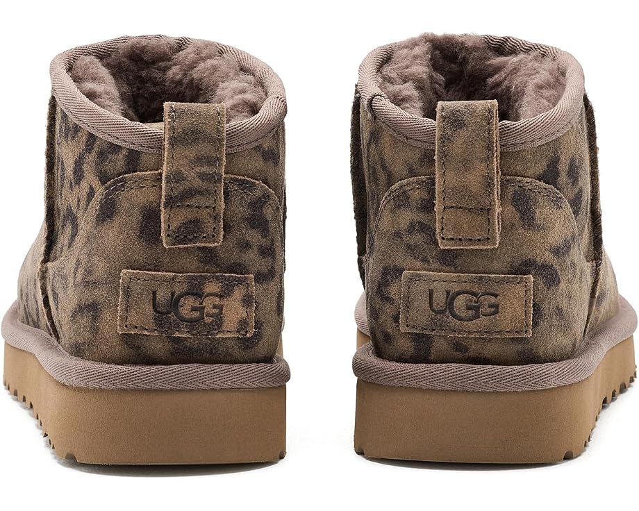 UGG Classic Ultra Mini Spotted сапоги с леопардовым принтом