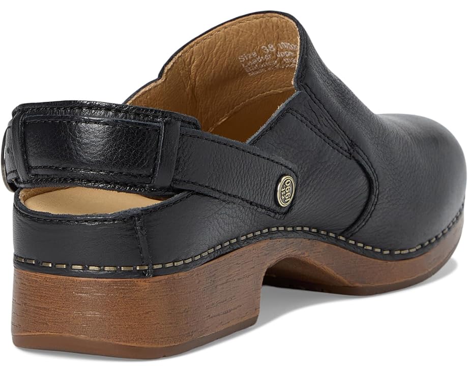 Dansko Millie самые низкие клоги с пряжкой и вощеной кожей