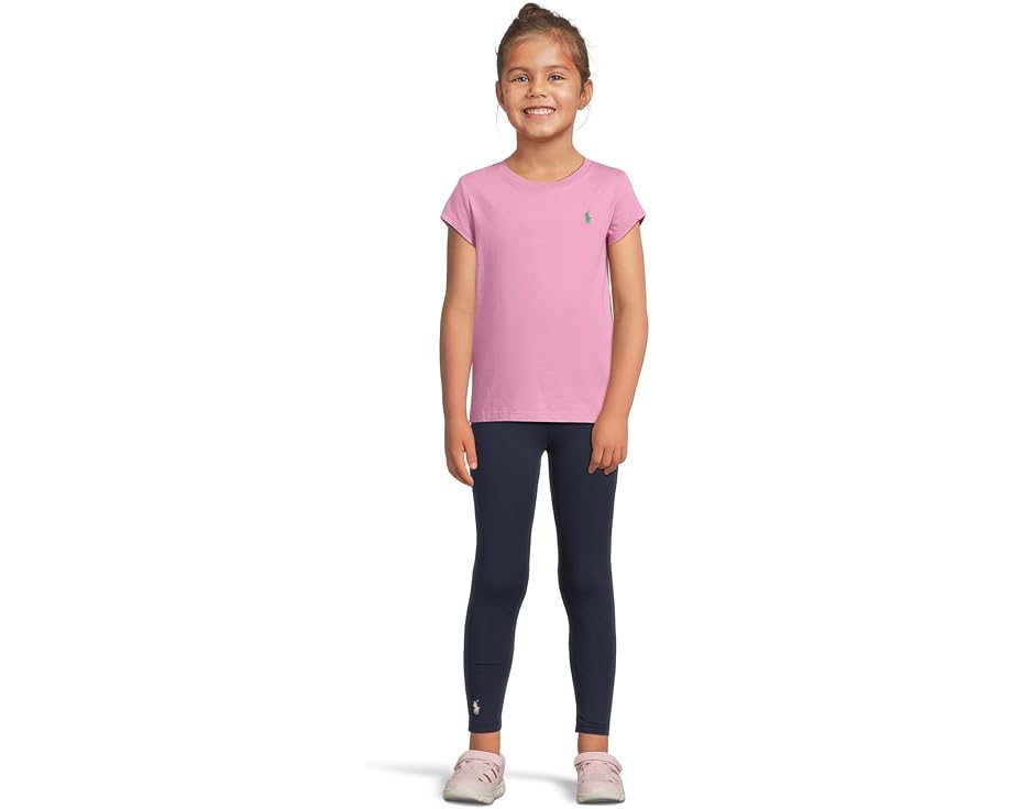 Polo Ralph Lauren Kids Леггинсы из стрейч-хлопка для малышей с вышитым пони