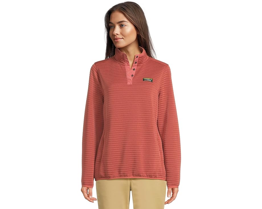 Свитшот L.L.Bean Airlight Knit с застежкой на кнопки и карманом кенгуру