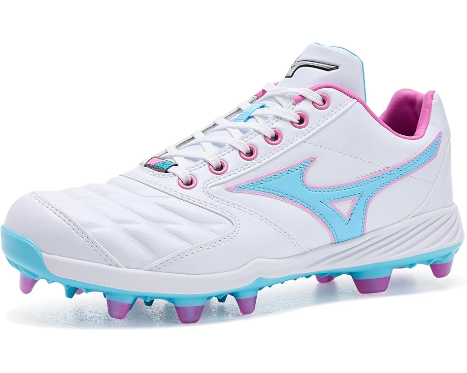 Mizuno бутсы Pro Select Fastpitch TPU белые для софтбола