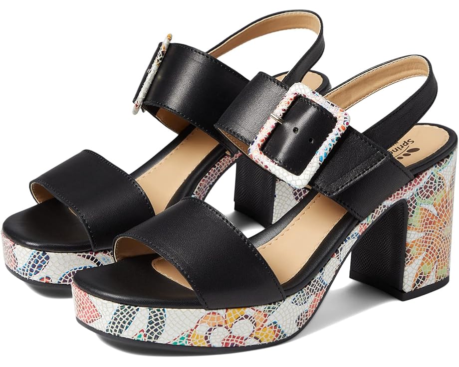 Сандалии Spring Step Azucar с разноцветным мозаичным узором
