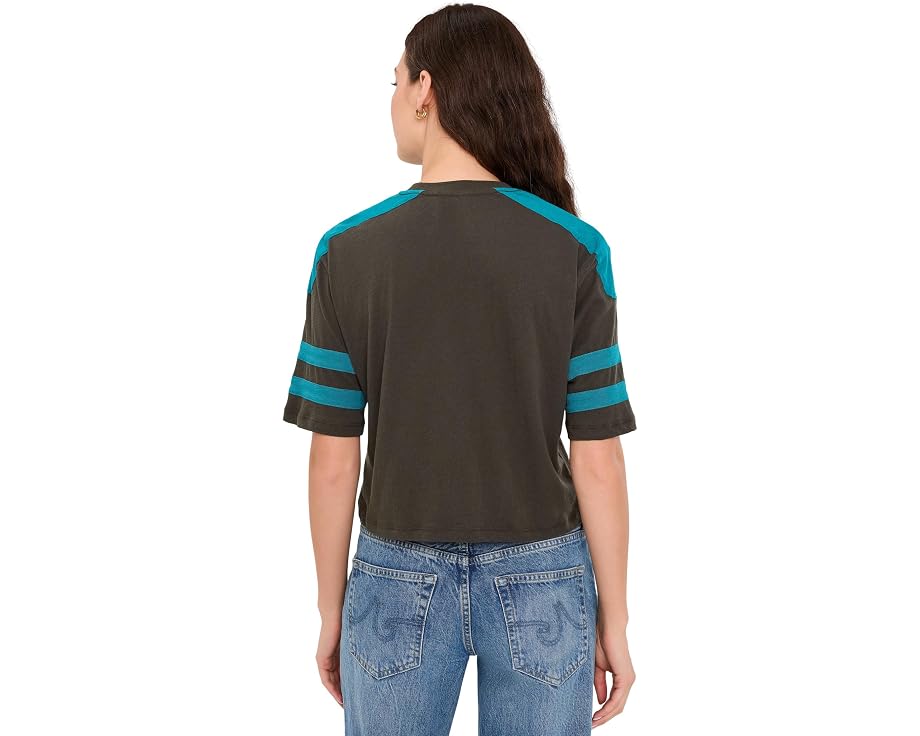 Junk Food Clothing футболка кроп Miami Dolphins со стразами
