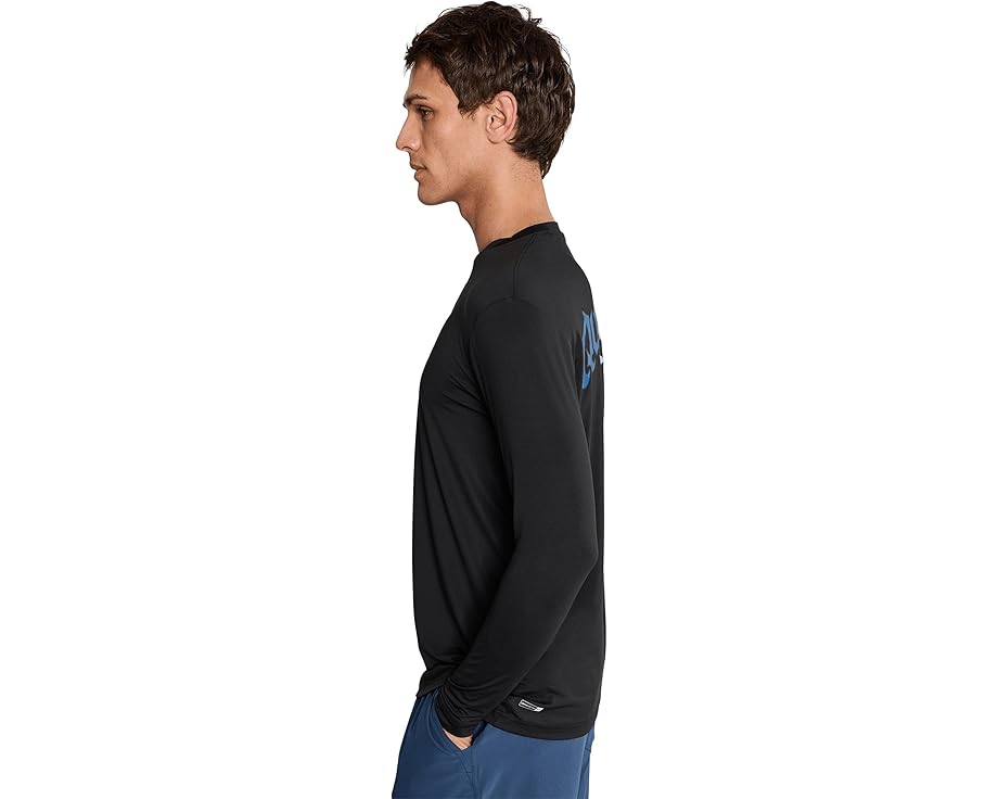 Длинная футболка Quiksilver Everyday Graphic Long Sleeve Surf Tee свободного кроя
